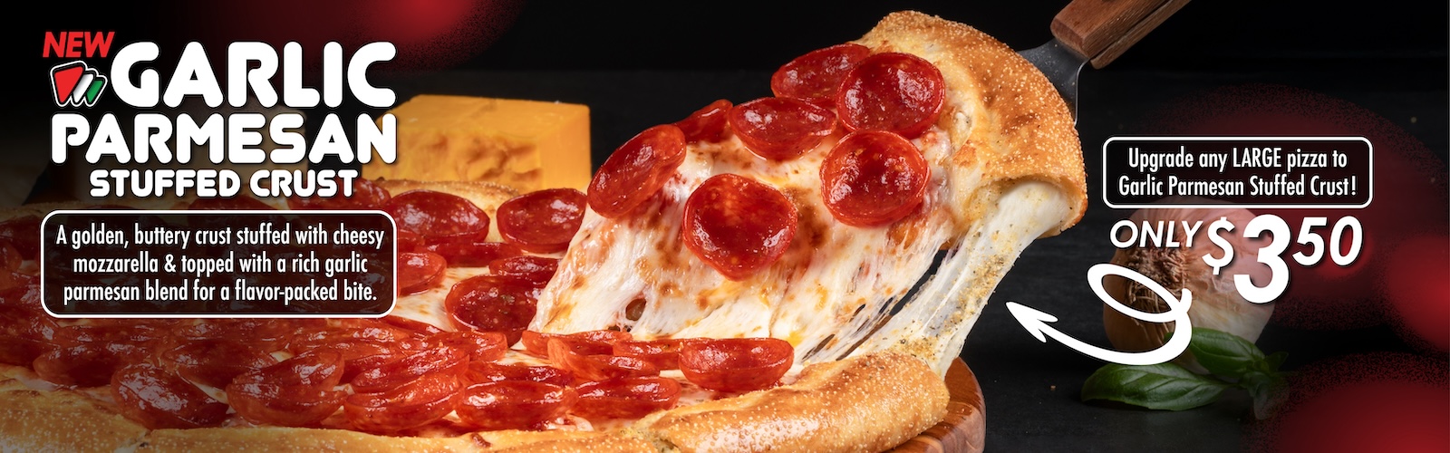 Garlic Parmesan Stuffed Crust