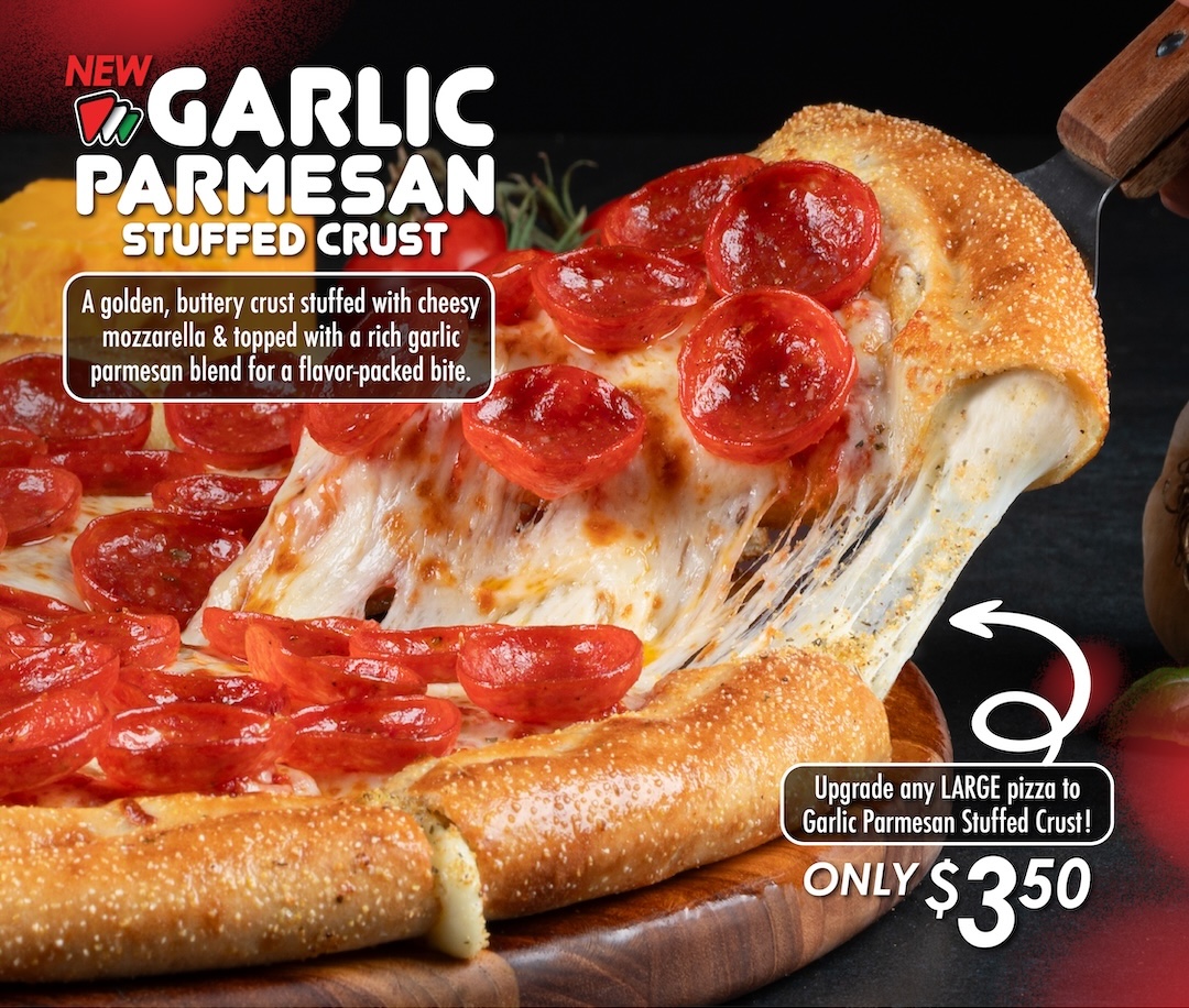 Garlic Parmesan Stuffed Crust