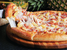 Hawaiian Luau Stuffed Crust Pizza
